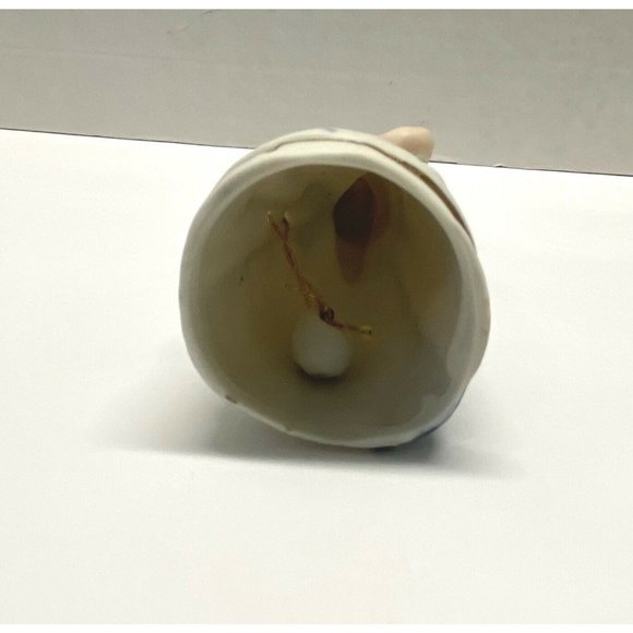 Vintage Jasco Bell Dutch Woman Broom Blue and White Porcelain 4" Tall Taiwan - Picture 4 of 8